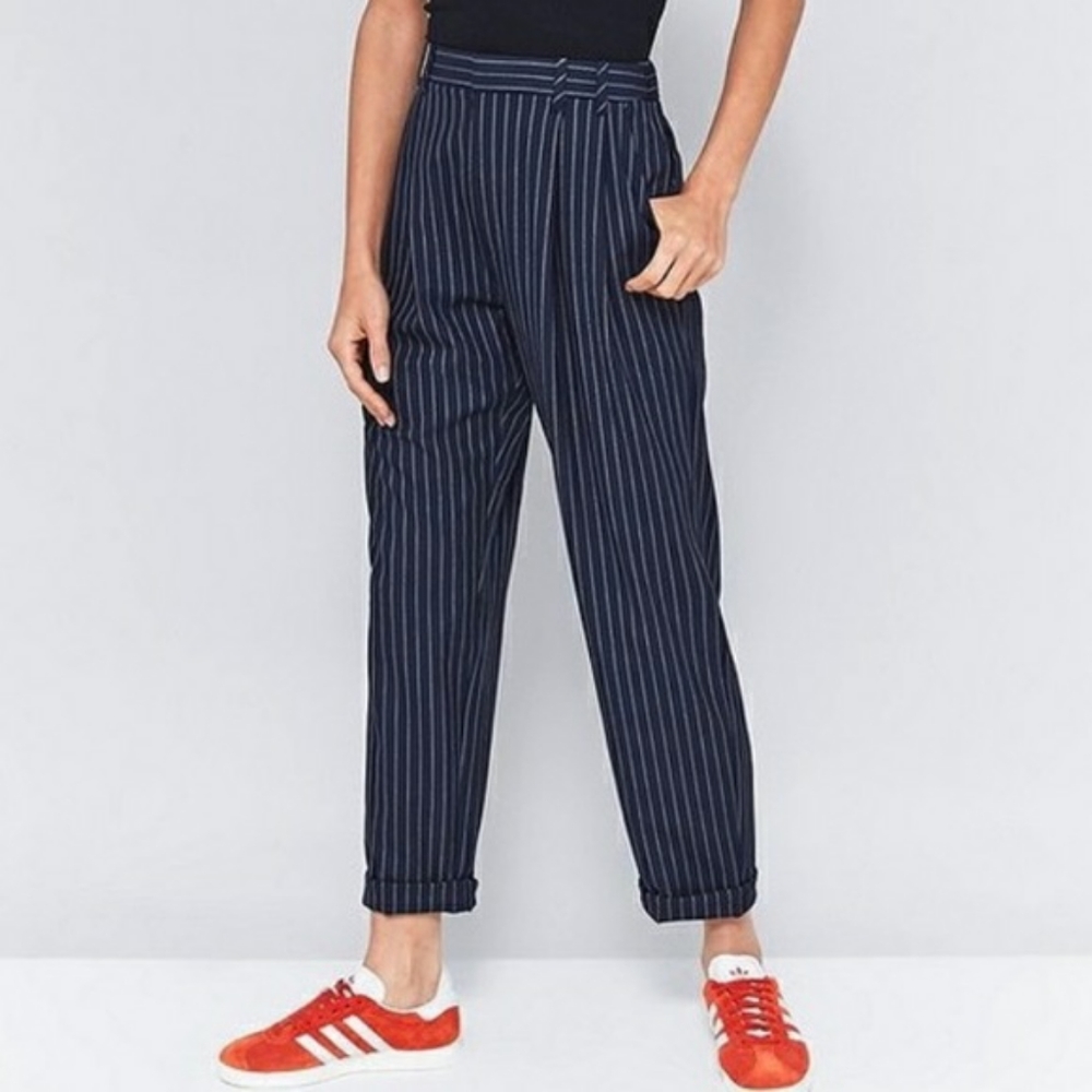 Urban Outfitters | Pinstripe Pleated Pants